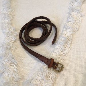 Gap Thin Braided Leather Belt